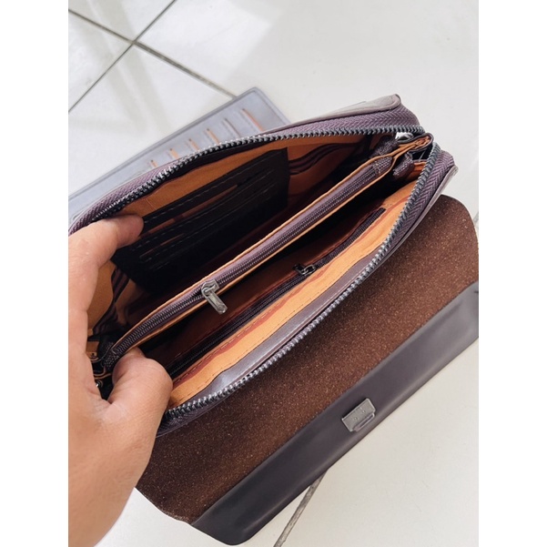 Handbag Tangan MB Clutch Pria/wanita Free Fena /kunci lock quality