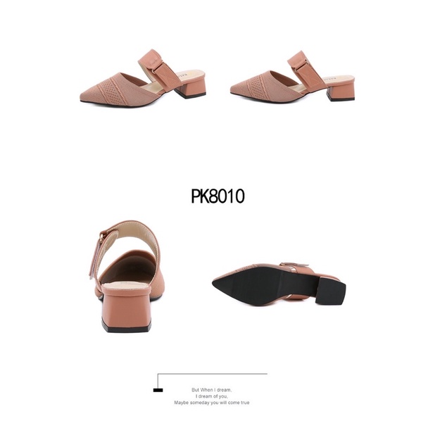 (GRATIS ALAS KAKI) NICOLE SANDAL WANITA HAK TAHU 4CM  KELSEY PK8010