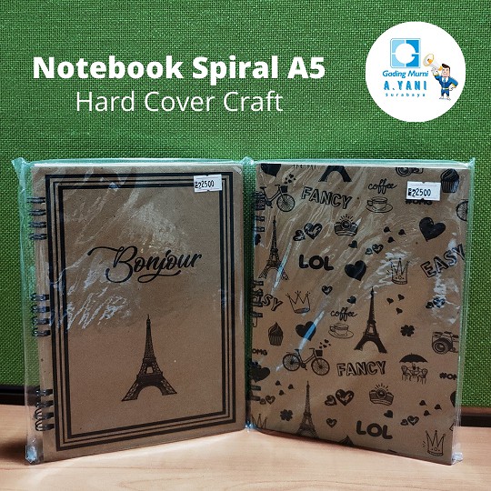 

SPIRAL BOOK BUKU SPIRAL A5 CRAFT HC