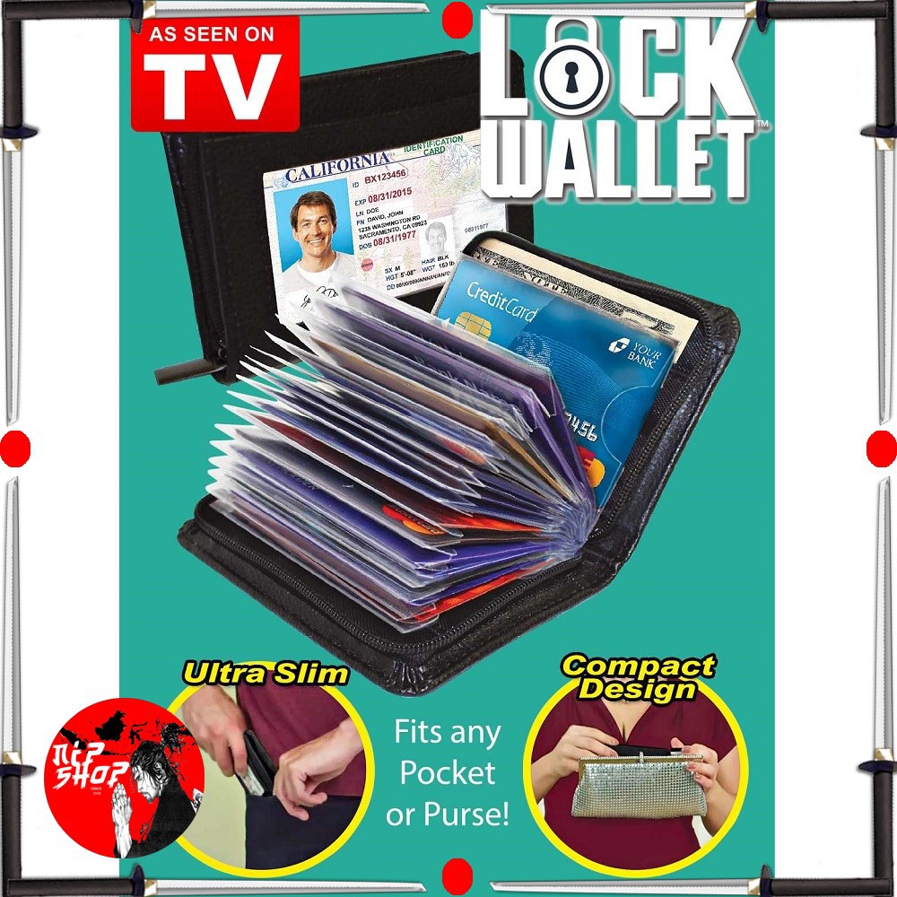 Dompet Wallet Kartu Kredit Secure RFID Blocking