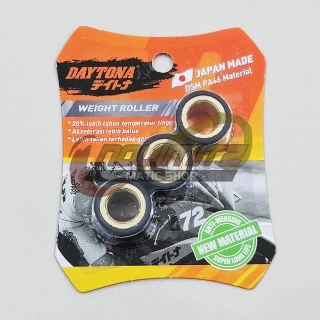 Roller Daytona Racing CVT Japan Black Teflon 11gr Beat FI Vario FI Scoopy FI