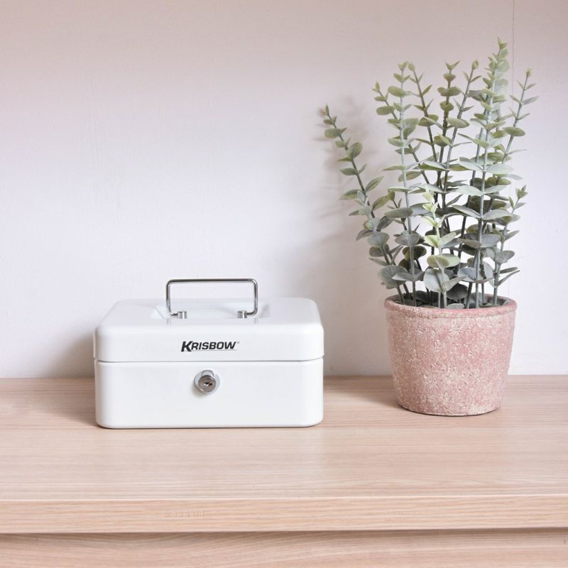 Cash Box 20CM Tempat Penyimpanan Uang Cash 20CM Cash Box Krisbow 20Cm Brangkas Uang mini Cash Box Mi