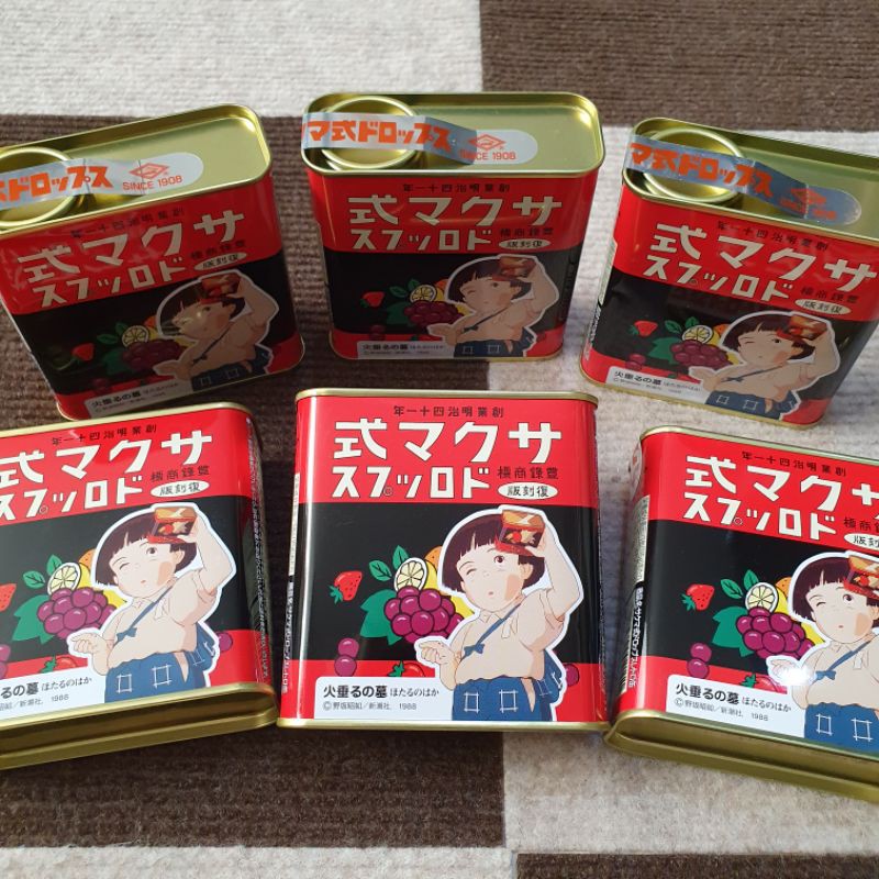 Sakuma Drops - Mix Fruit Candy Can Tin versi Grave of Fireflies