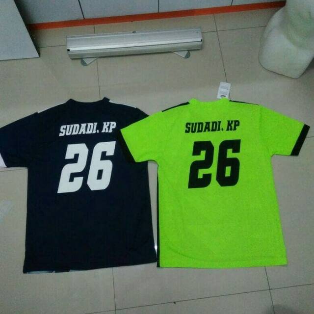 

tambahan sablon nama dan nomer punggung