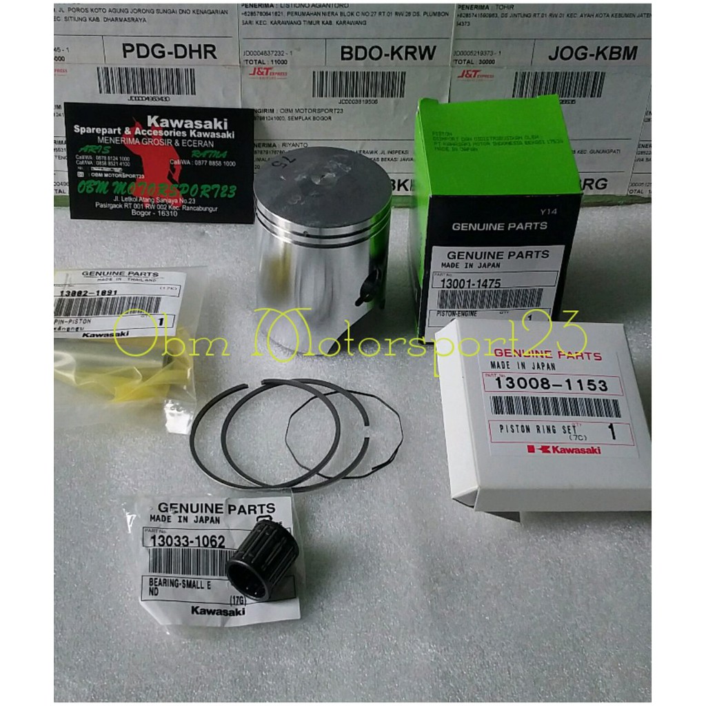 piston B75 set ori kawasaki ninja R RR mki47097