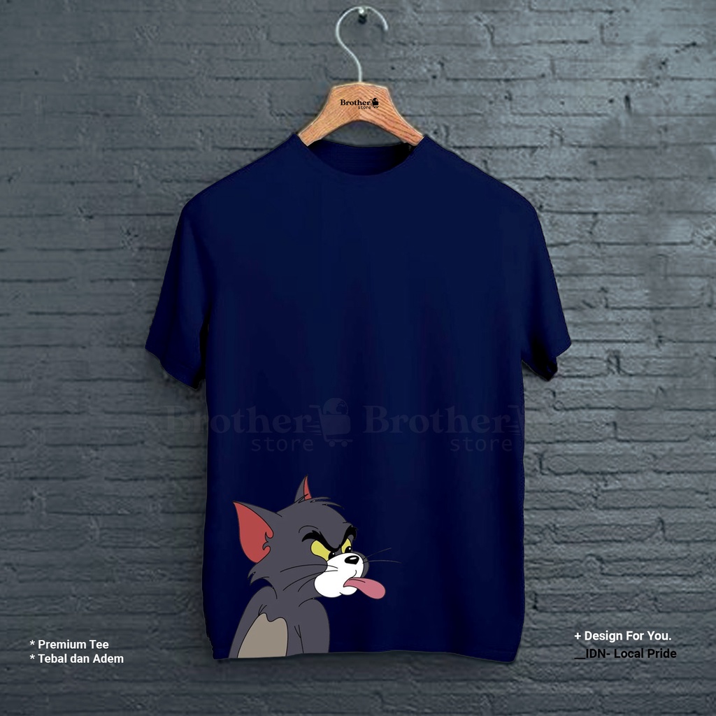 BROTHERSTORE - Kaos Distro Pria - KAOS COWOK CEWEK - Kaos Kata Kata - Cat Melet Premium