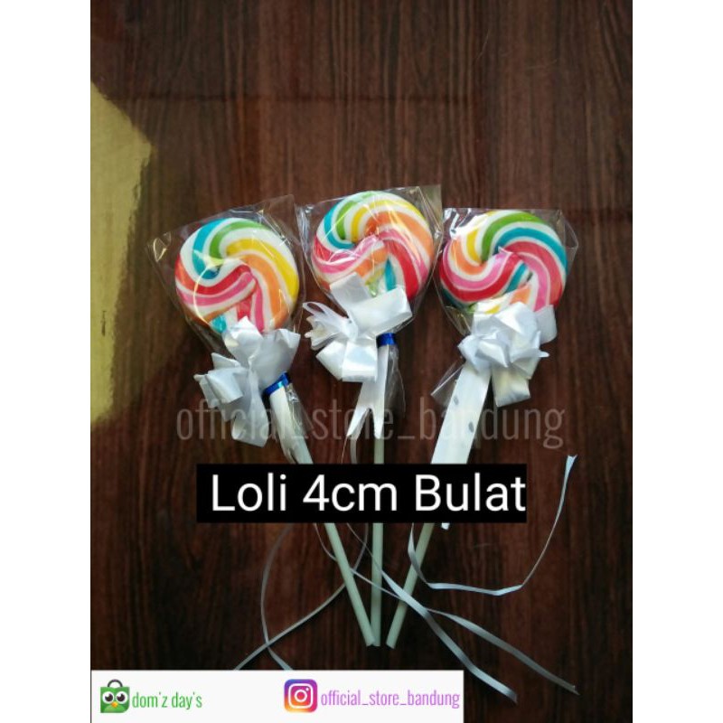 

satu pak (20pcs) Permen lolipop lolly pop pelangi lucu souvenir ulang tahun