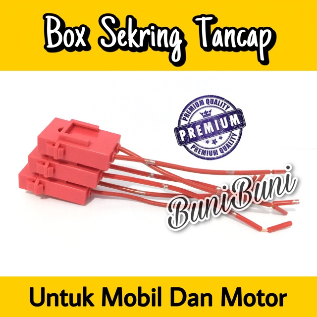 Box / Rumah Sekring Besar / Fuse Box DX Tancap Besar Bahan Keramik Tahan Panas / Rumah Box Sikring Tancap