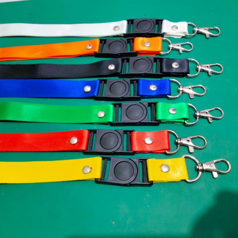 

TALI ID CARD POLOS 2CM PAKE STOPER DAN PENGAIT/GANTUNGAN ID CARD/ TALI LANYARD POLOS MERAH MARON