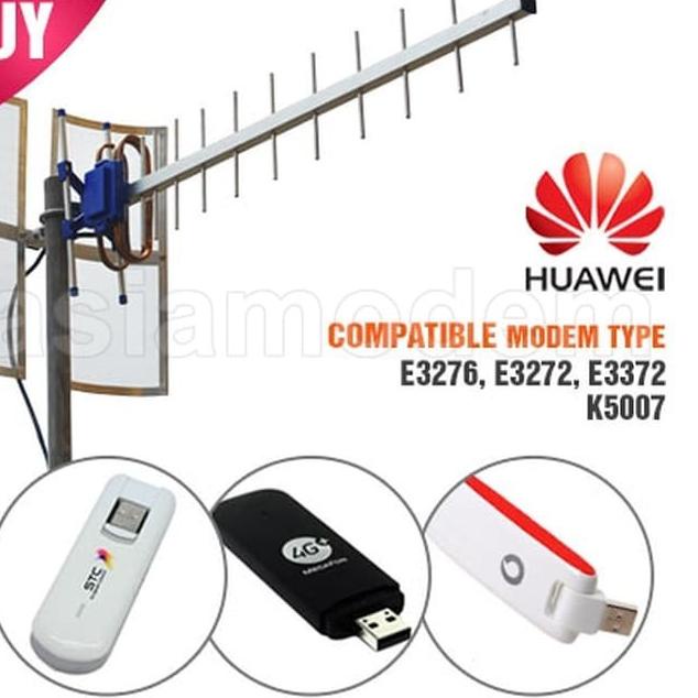 Koleksi Terbaru.. GROSIR Antena Modem Yagi Grid Gain 25dBi  Huawei E5577, E5372s, BOLT SLIM/MAX 2G 3