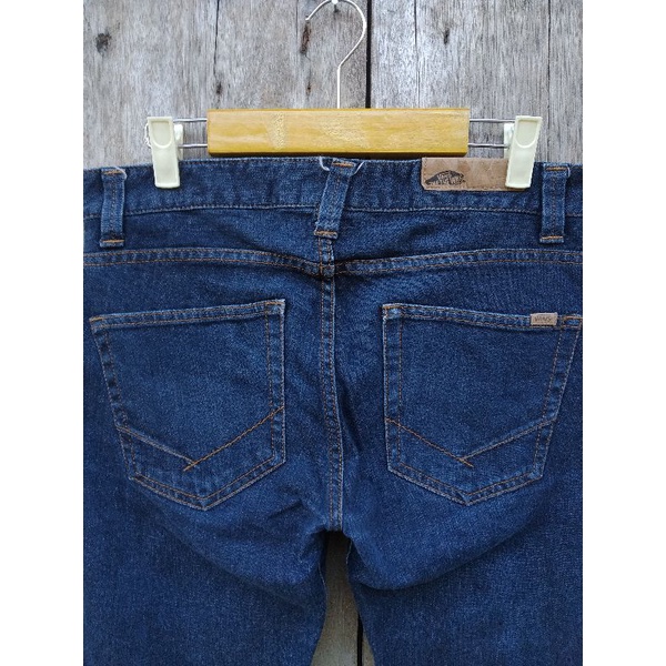 vans denim slim dark blue size fit 30 second original