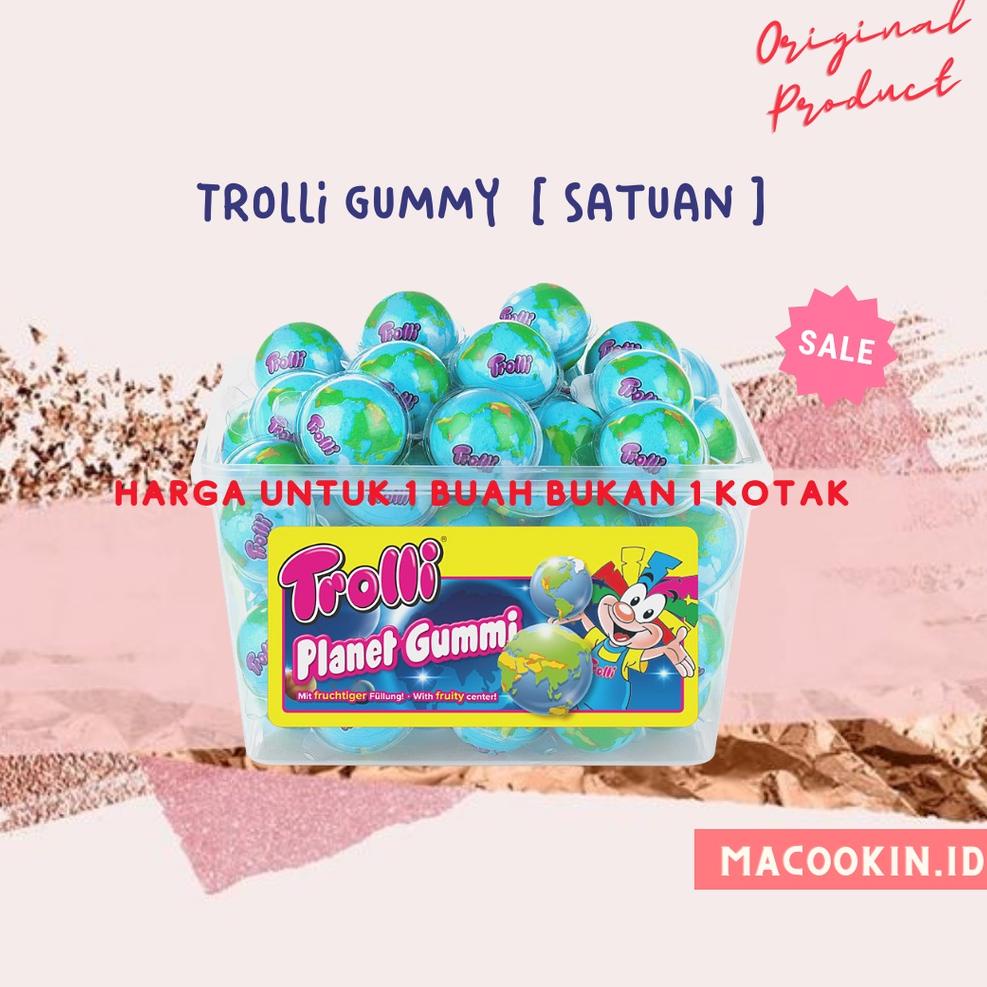 

Ready B8LRN Trolli Planet Gummy / Gummi Permen Korea 1 buah Permen Jelly Trolli Gummy NONHALAL Z83 T