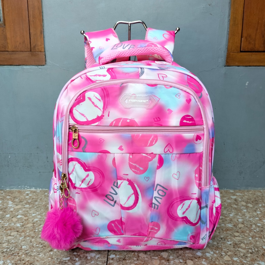 Tas Ransel Backpack Sekolah Anak Perempuan Fortune Original Amour