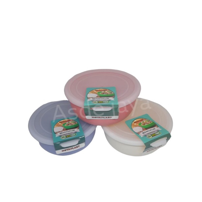 Mangkuk + tutup/Mangkuk Hoyaplast/Mangkuk Plastik BPA Free