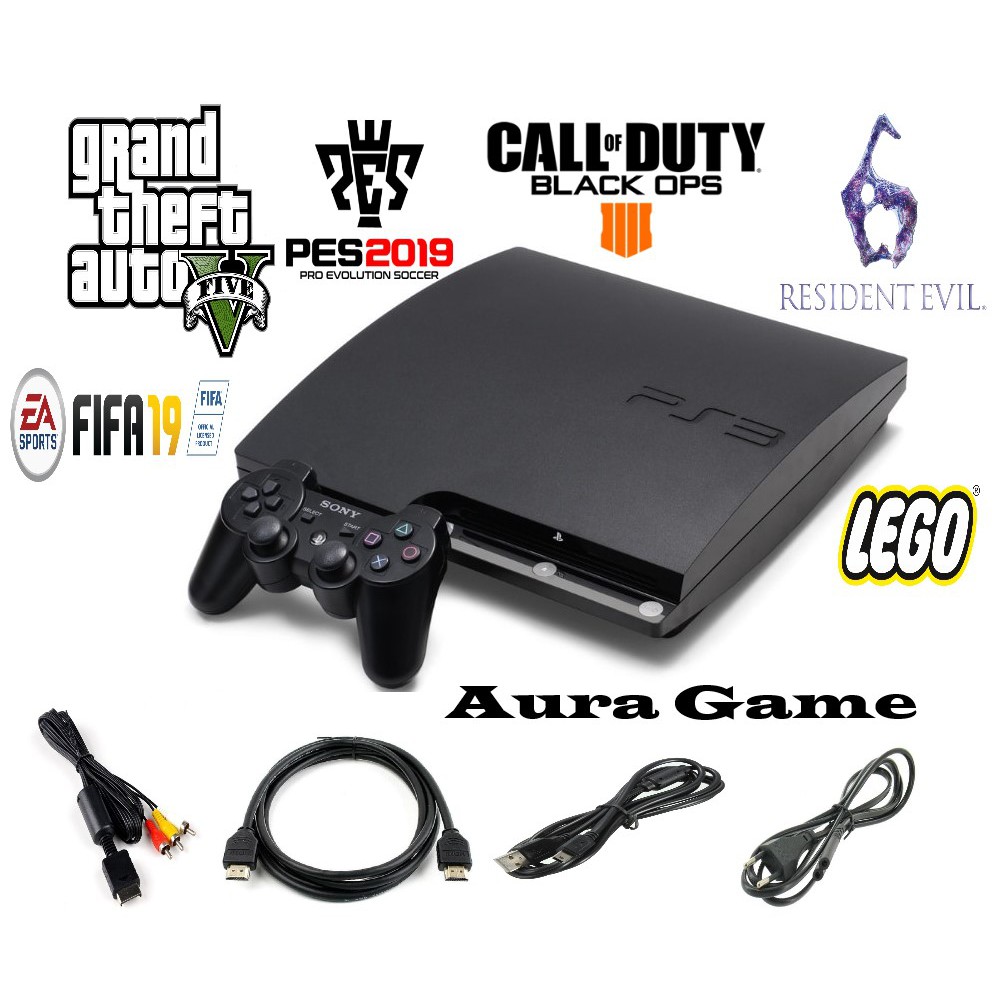 SONY Playstation 3 Slim 250Gb Full Game Full Game +  STIK