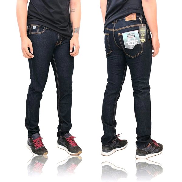 Celana Jeans Pria Slimfit Hitam