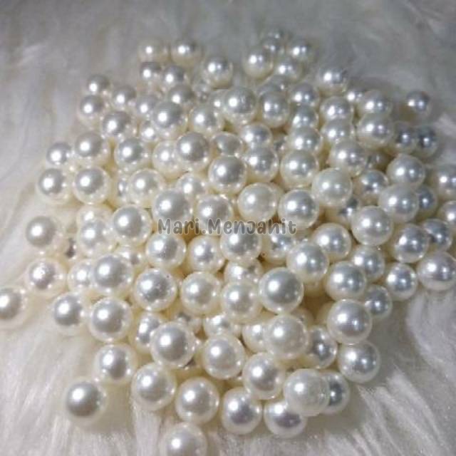 Mutiara Tembak Tanpa Lubang 6mm - 50 gram