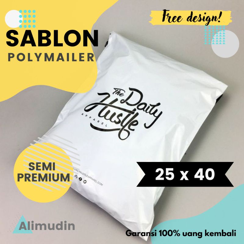 

Plastik Polymailer 25 x 40 Semi Premium Custom Sablon