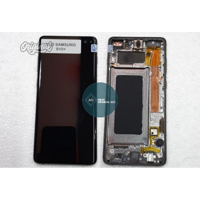 LCD SAMSUNG S10 PLUS ORIGINAL AMOLED  ORIGINAL FULLSET FRAME 100 PERSEN TESTED