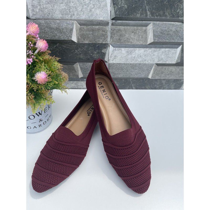 sepatu flat/sepatu rajut/flatshoes rajut/sepatu wanita flat