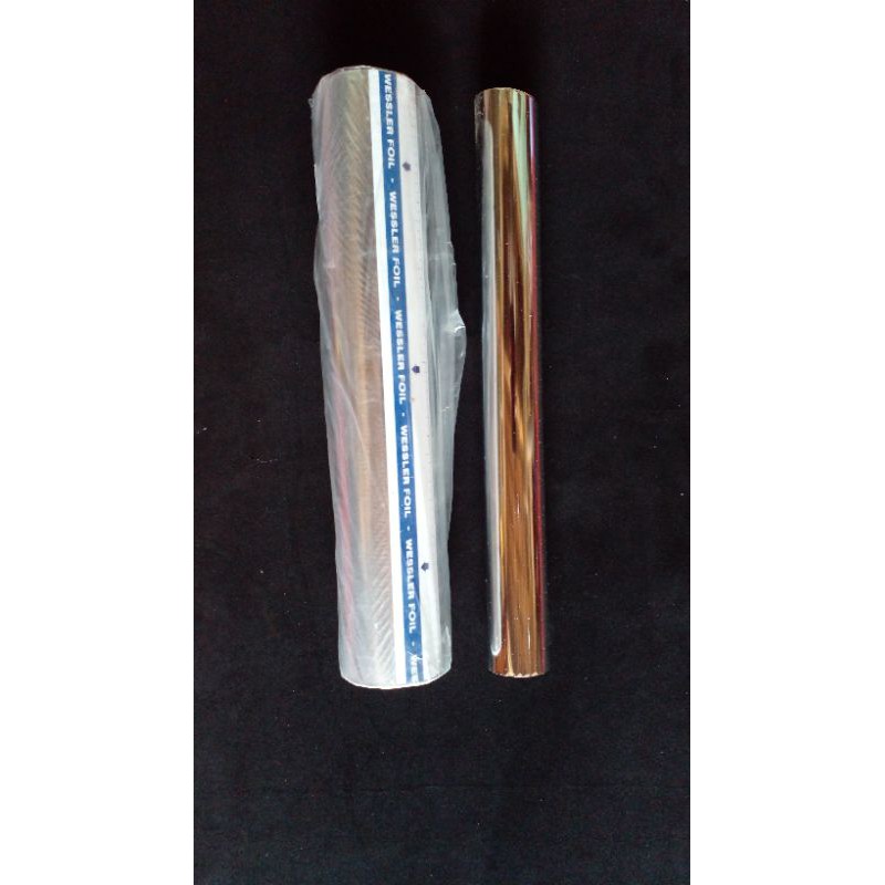 prada foil eceran/meteran warna silver 32cm×1meter