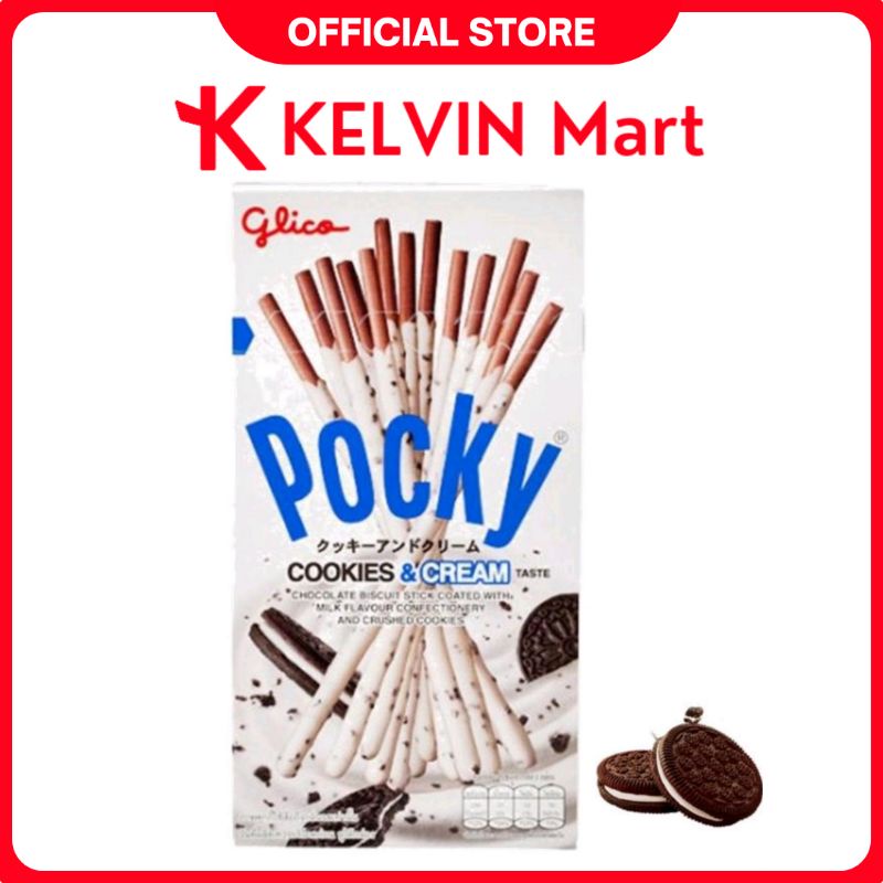 

Glico Biscuit Pocky Cookies & Cream Box 40g | KELVIN Mart