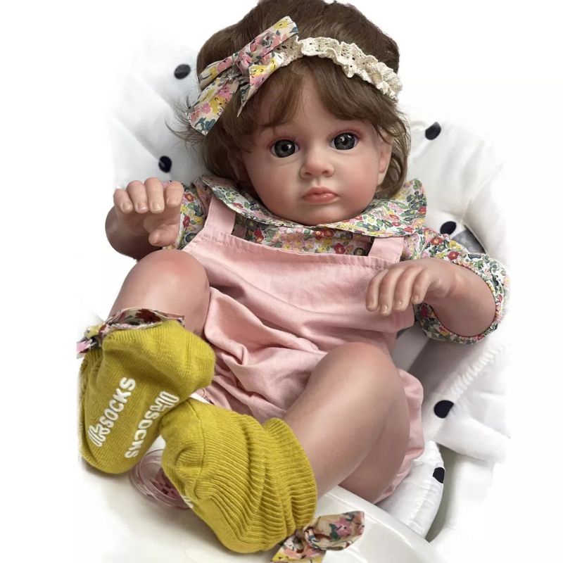 Boneka Reborn Realistis Baby Girl Cantik 60cm