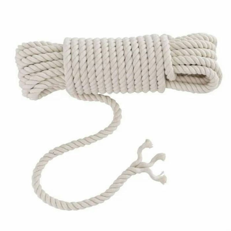 Tali Tambang Katun Putih 12mm/ Tali Katun Putih 12mm/ Tampar Nitun