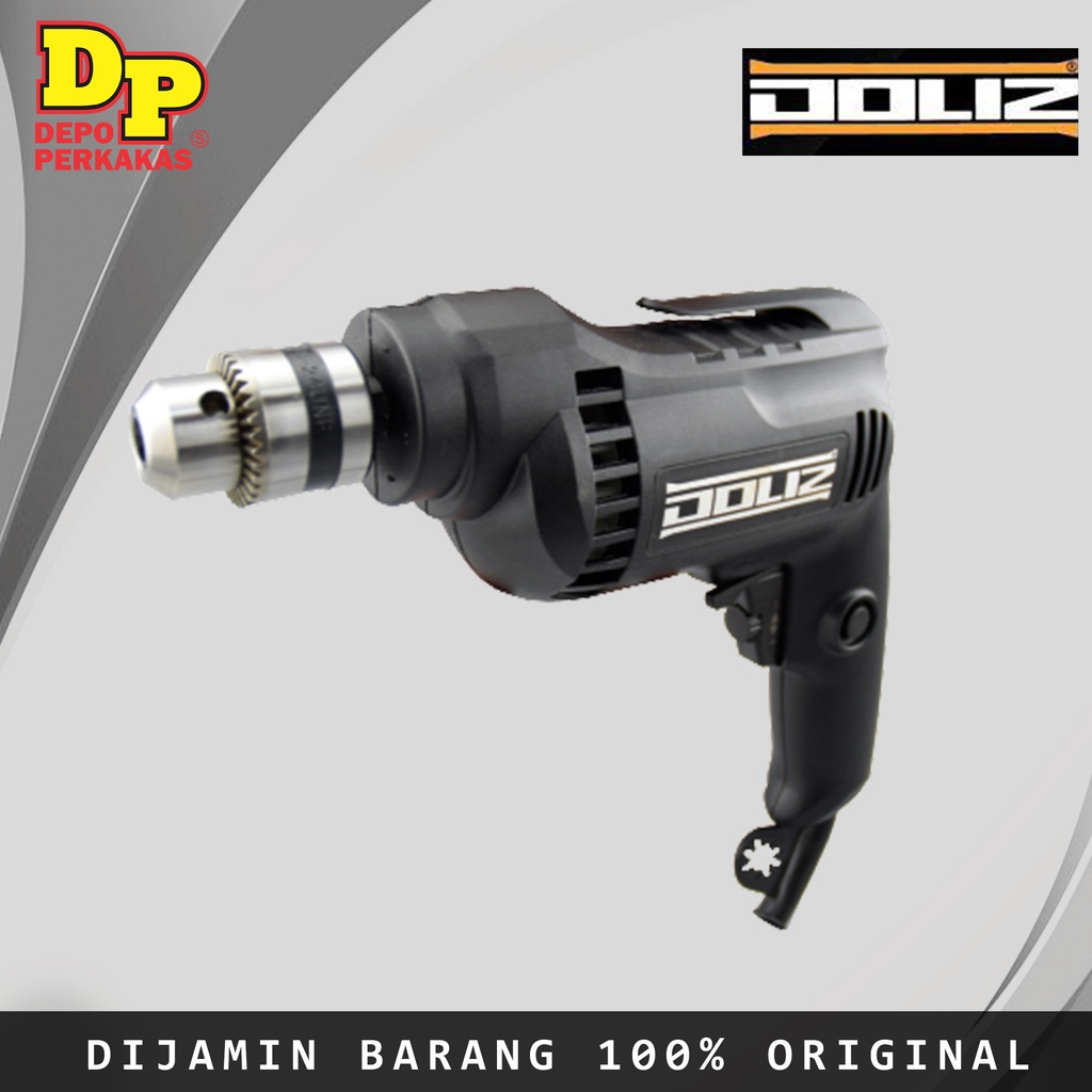 MESIN BOR 10 MM HAND DRILL KIRI KANAN+VARIABEL SPEED BA 662 DOLIZ