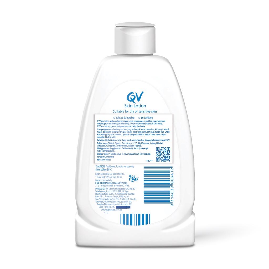 QV Skin Lotion 250ml 250 ml 500 ml 500ml EGO BPOM