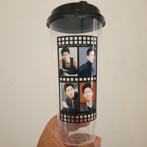 [WAJIB Beli Bubble]Reusable Cup edisi ACTOR KDRAMA LEE MIN HO,LE SEUNG GI,PARK BO GUM,SONG JOONG KI