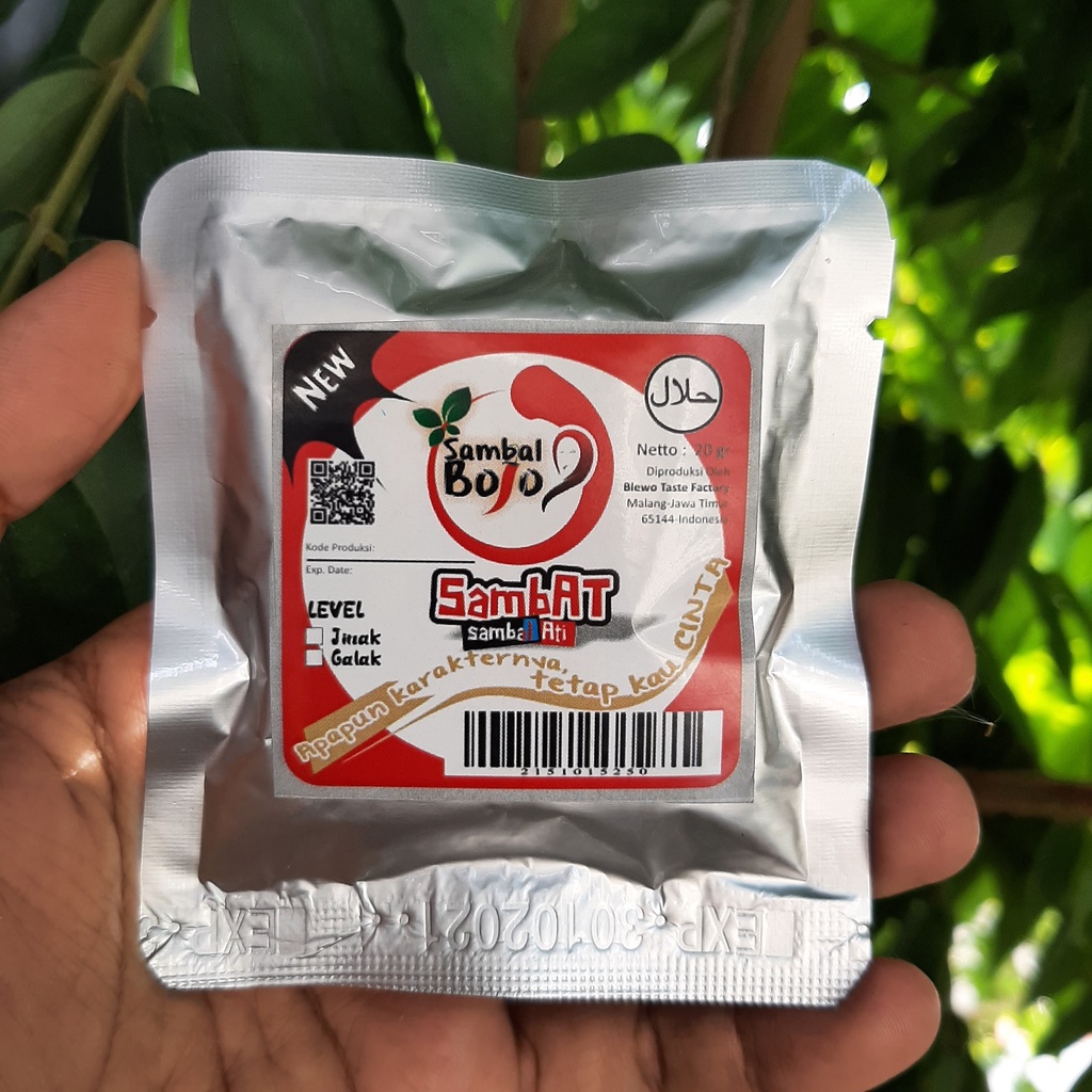 Sambal Viral SAMBal ATi (Bojo SAMBAT) Kemasan Sachet 20gr