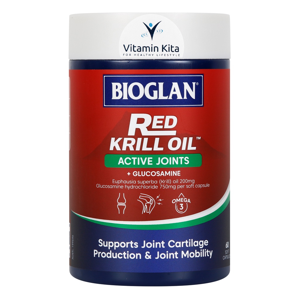 Bioglan Red Krill Oil Active Joints (60 Soft Capsules)