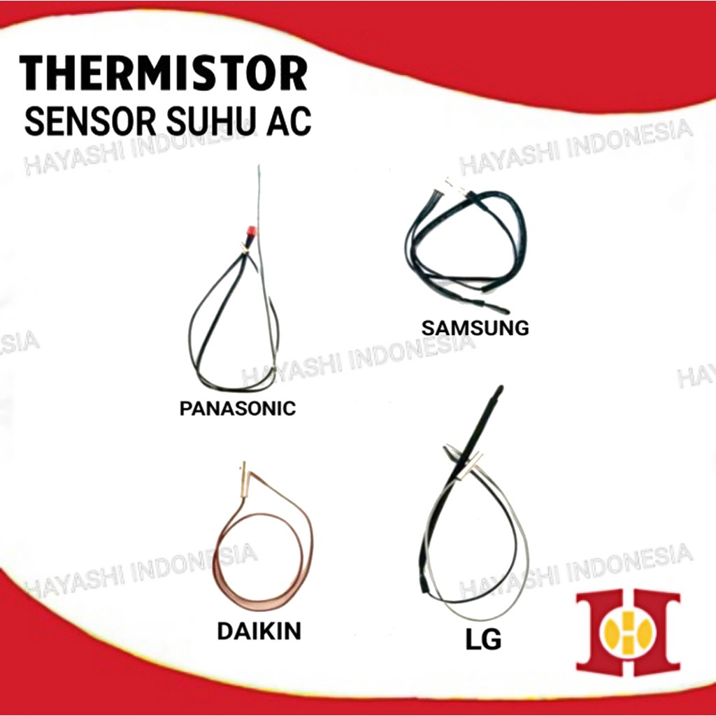 Thermistor AC Daikin Panasonic Samsung LG Termistor Sensor Suhu