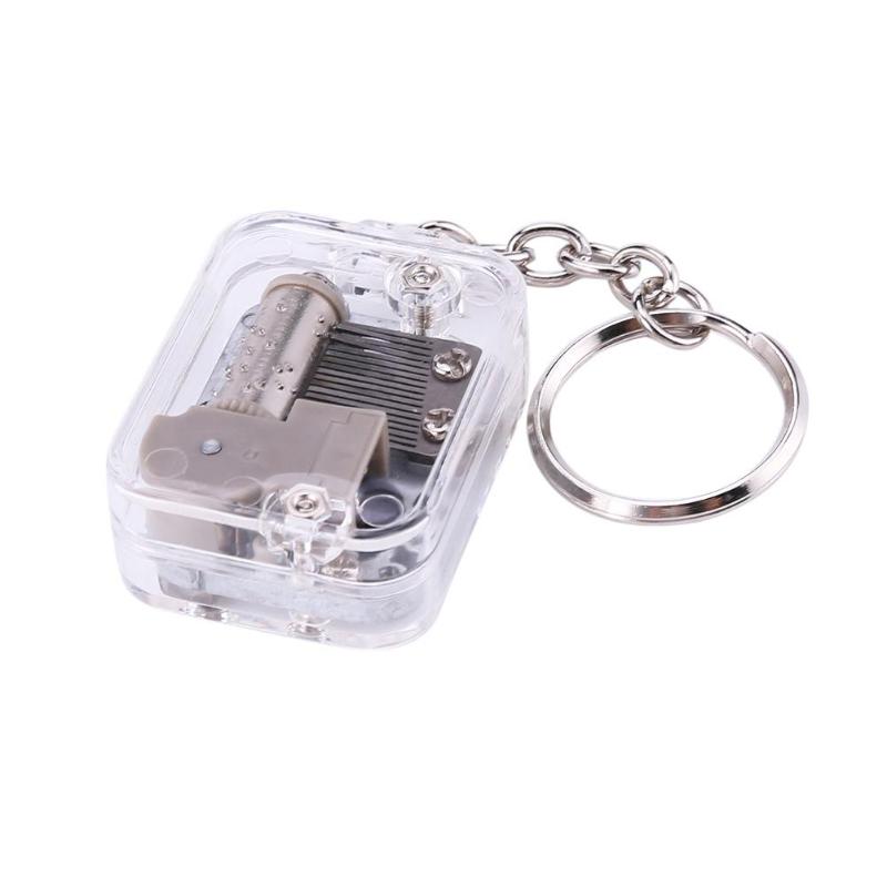 Mall VKTECH Gantungan Kunci Kotak Musik DIY 18 Tones Mechanical Metal Music Box Keychain - MBB1