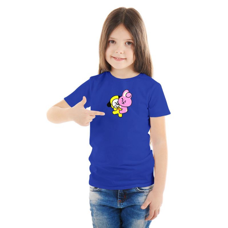 Baju Kaos Anak Perempuan Yang Bagus Dan Murah Meriah/BTs Likee Baju Anak Anak/Tiktok/Bahan Tabal/