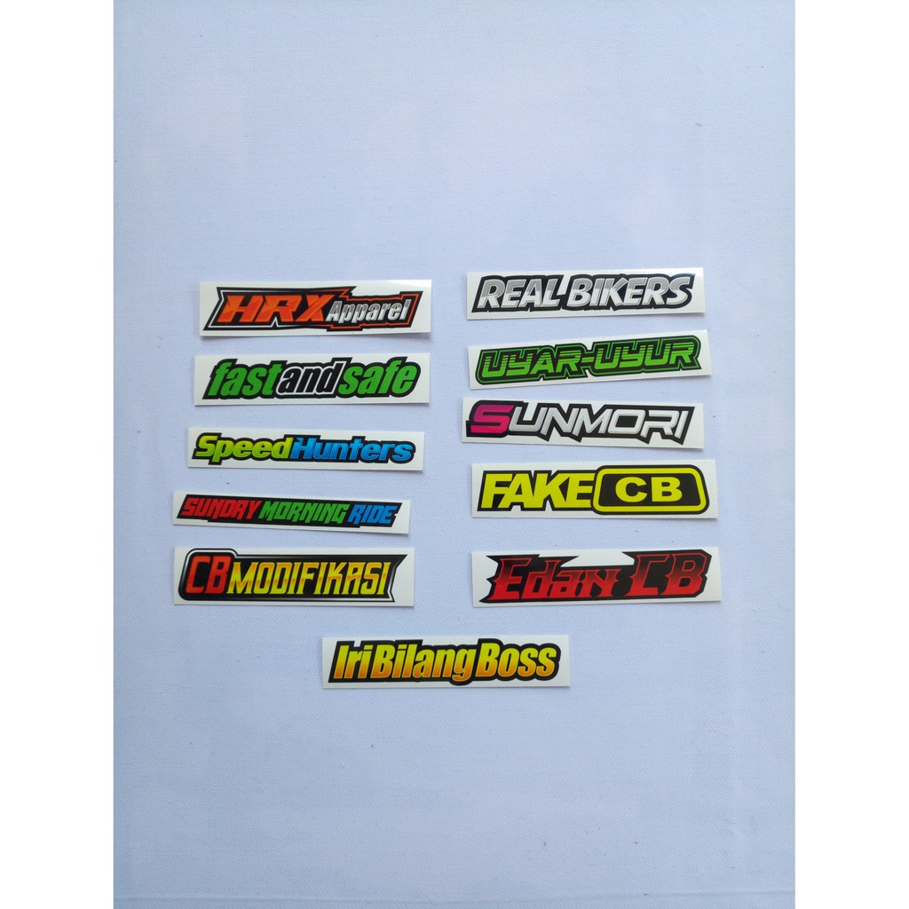 Stiker Fake CB / Herex / Stiker Motor / Stiker Racing - Isi 11