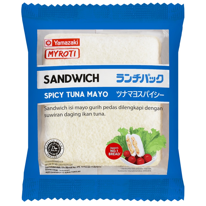 

ROTI SANDWICH ISI TUNA MAYO SPICY GURIH