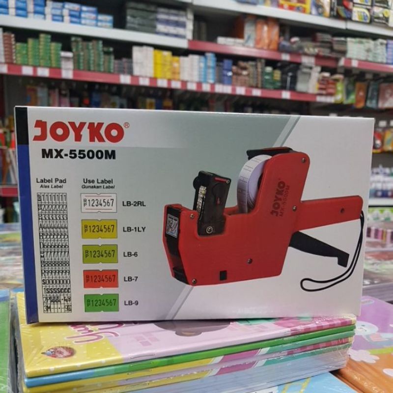 

MX5500M - Mesin Label Harga Joyko 1 Baris 8 Digit Joyko /Price Labeller