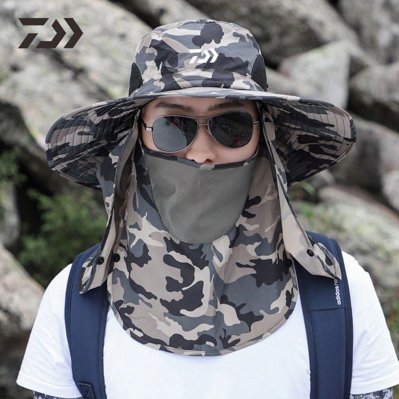 topi mancing waterproof / topi outdoor / topi masker