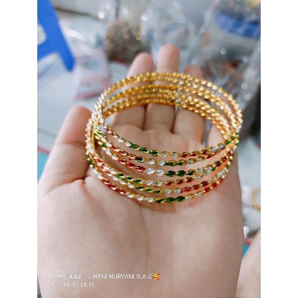 gelang kroncong india anak &amp; dewasa/gelang iron/aksesories gelang india