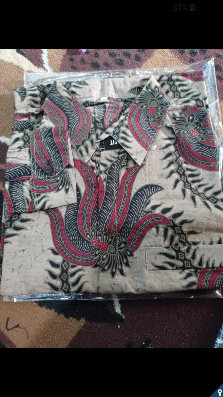 Cod Kemeja Batik Lengan Panjang Seragam Batik Pekalongan Batik Kondangan