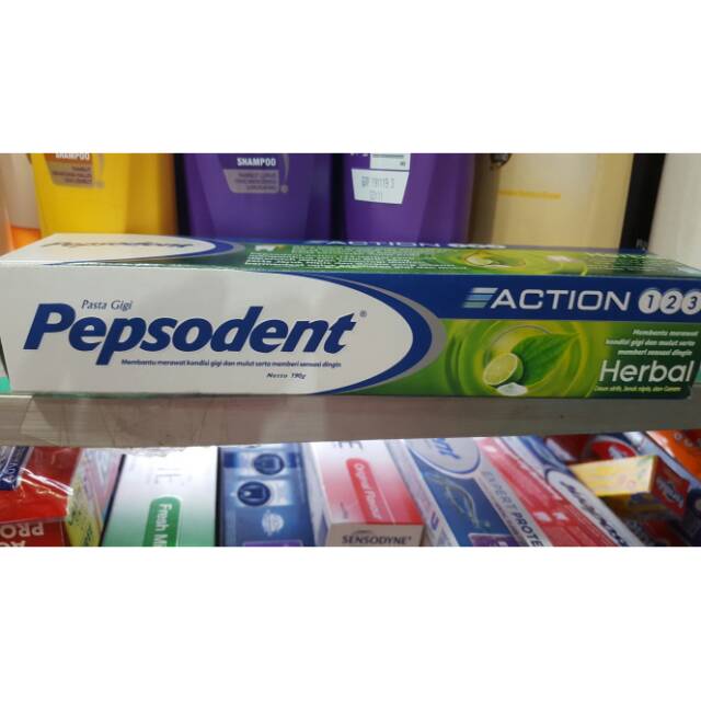 PEPSODENT HERBAL ACTION 123 190GR