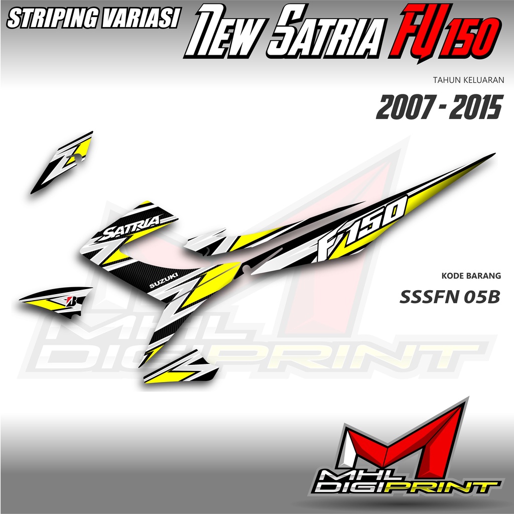 STRIPING VARIASI NEW SATRIA FU 150 - SATRIA FU FACELIFT / FU 150 - SSSFN 05