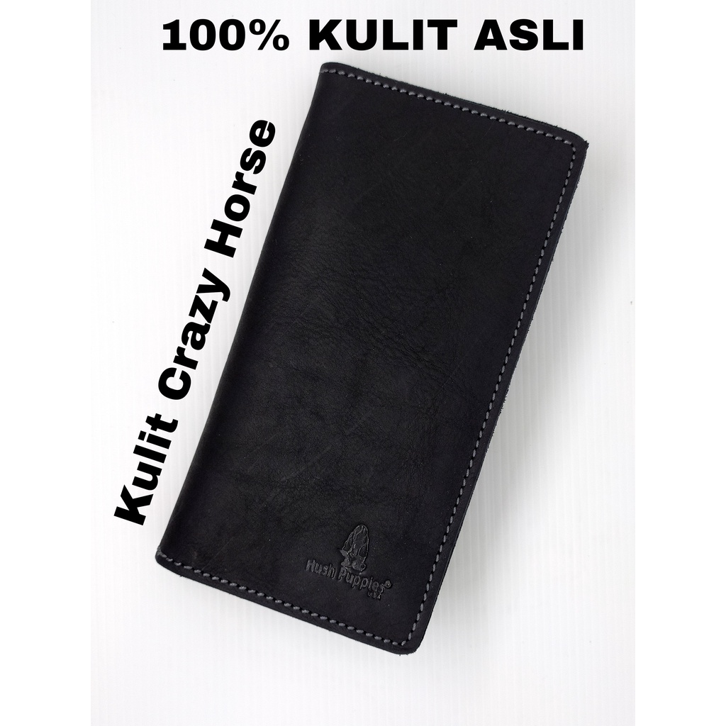 Dompet Kulit Crazy Horse Asli - Dompet Full Kulit Asli Panjang Pria - Dompet Kulit Classic Leather - Dompet Kartu Pria Kulit Asli