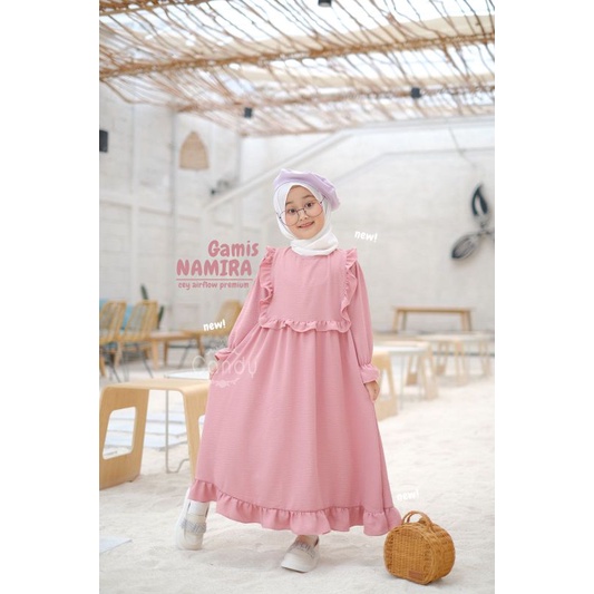 GAMIS PUTIH ANAK MANASIK HAJI GAMIS NAMIRA CANDY 1-10TH