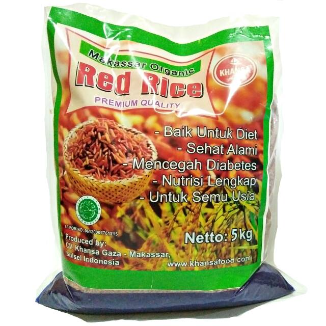

[ TERLARIS ]Beras Merah Organik Khansa (PREMIUM) 5Kg