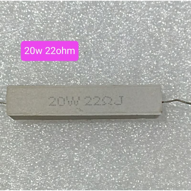Resistor Kapur 20W 22ohm 22rj 22 OHM