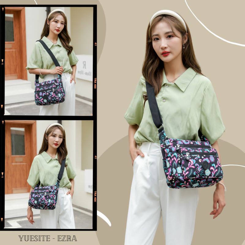 TAS YUESITE EZRA ORIGINAL SELEMPANG WANITA SLEMPANG IMPORT MEDIUM CROSSBODY