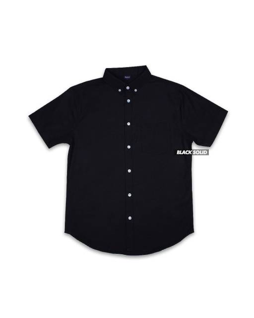 Kemeja Pria Polos Lengan Pendek Cotton Oxford